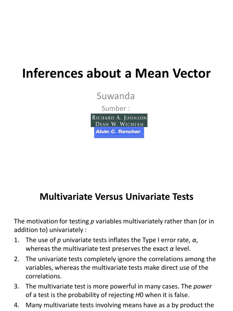 Multivariate vs Univariate Tests Explained | PDF | Teaching Methods ...