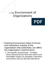 MGT 201 - 3 - The Environment of Organizations