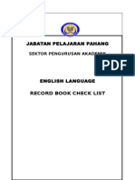 Pahang English Language Record Book
