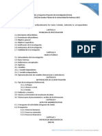 Esquema de Proyecto de Tesis e Informe Final UDH-2015