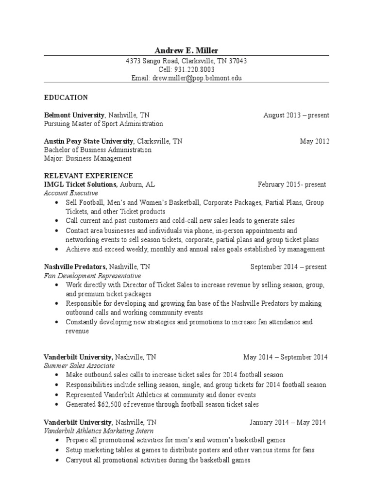 resume builder nashville tn