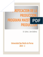 Plan Maestro de Producción PDF