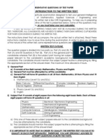 Sample Paper For MS Engineers and Scientists