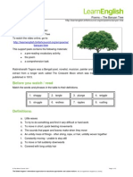 The Banyan Tree Poem Analysis