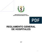 Reglamento General de Hospitales
