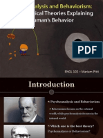Psychoanalysis and Behaviorism