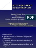 Paciente psiquiátrico violento urgencias