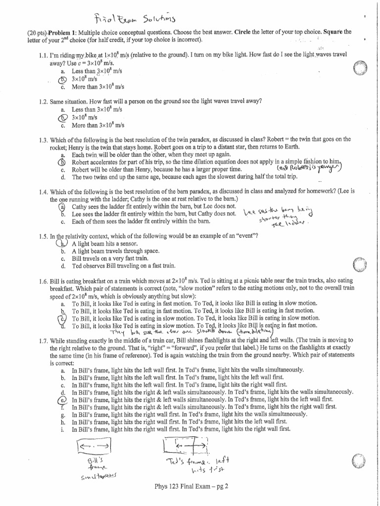 123 Final Exam Fall 2010 Solutions