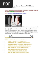 Download Boot and Run Linux From a USB Flash Memory Stick by madham1985 SN26267023 doc pdf