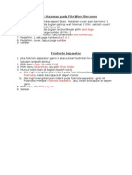 Page Number and Footnote Separator