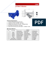 DIN 3202 F1 Cast Steel Y-Strainer: Technical Specification