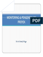 Monitoring Pengendalian Proyek