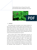 Isolasi Dan Identifikasi Senyawa Terpenoid Yang Aktif