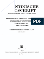 Byzantinische Zeitschrift Jahrgang 37 (1937)