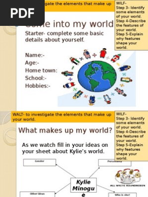 Lesson 2 My World