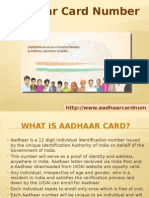Aadhaar Card Number