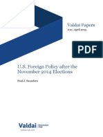 Valdai Paper #12: U.S. Foreign Policy after the November 2014 Elections