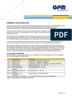 Earned Value Analyse 2pager