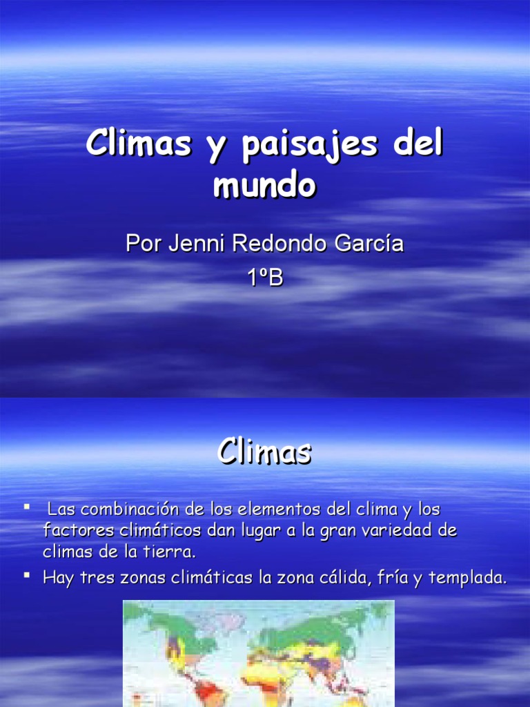 Climas y paisajes del mundo | PDF | Clima | Selva