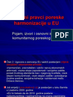 Osnovni Pravci Poreske Harmonizacije u EU
