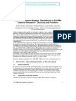 Abaqus Simulations in Soil Mechanics