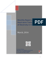 Monthly Report On Short-Term Transactions of Electricity in India