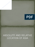 Absolute and Relative Location of ASIA