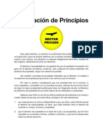 Declaración de Principios - Sector Privado