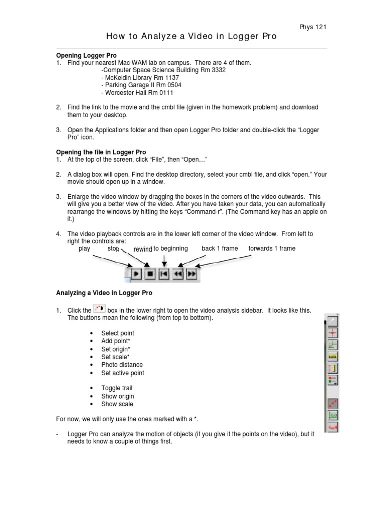 Logger Pro Instructions | PDF | Cartesian Coordinate System | Computer File