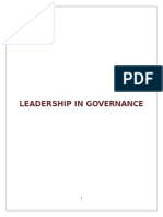 Leadership in Governance