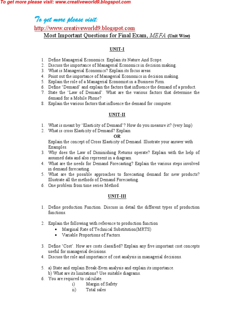 Mefa Imp+ Arryasri Guide PDF | PDF | Economics | Microeconomics