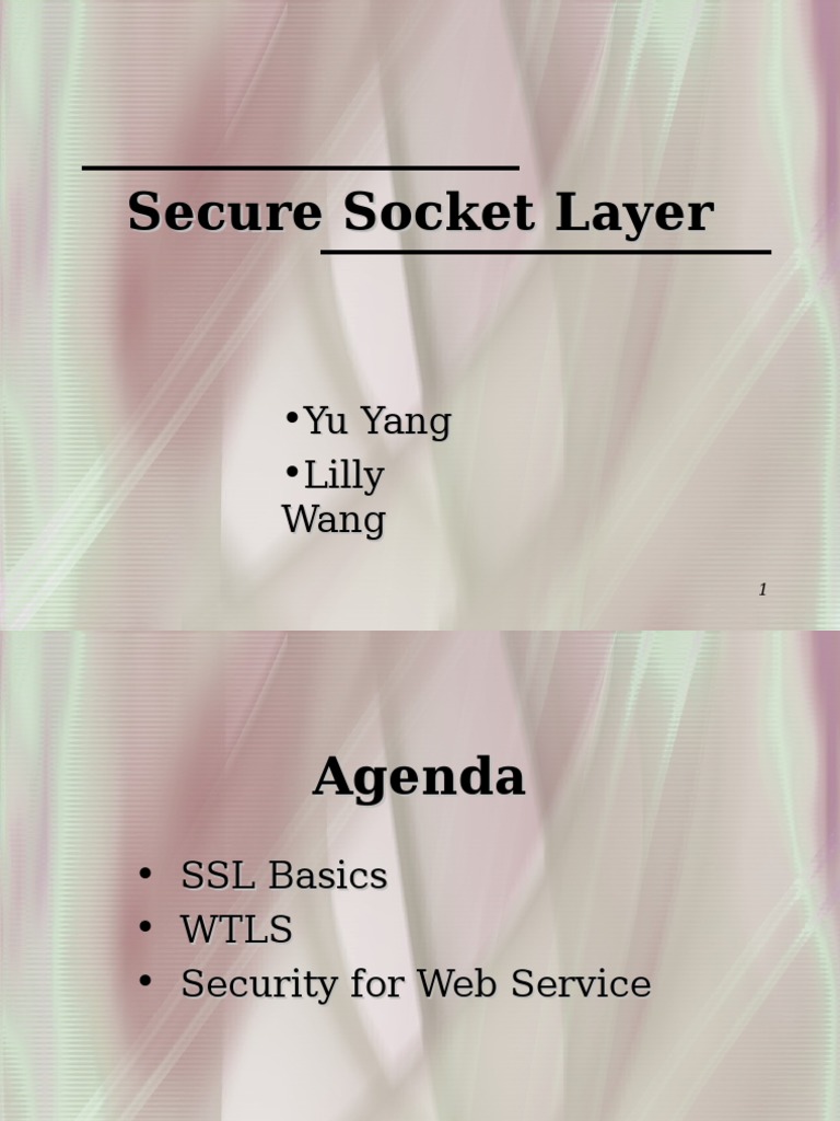 Understanding Secure Socket Layer (SSL) | PDF | Transport Layer ...
