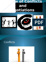 Review of Conflicts And Negotiations