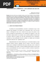 EGS - Aula 01 - Epistemologia Ambiental