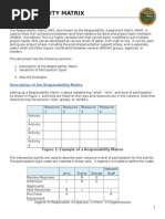 Responsibility Matrix