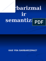 Barbarizmai Ir Semantizmai