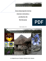 Breve Descripción de Las Marcas Comunes y Productos de Os Ancares Espana Con Anexos PDF