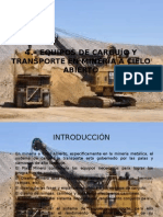 4-Equipos de Carguío y Transporte en Minería Cielo Abierto