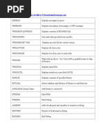 AS400 Commands