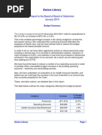 Download 2010 Library Budget Report to the Board of Selectmen by Darien Library SN26275922 doc pdf