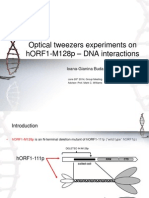 Optical Tweezers Experiments On hORF1-M128p - DNA Interactions