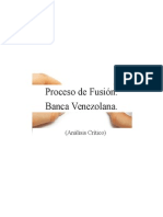 Proceso de Fusion. Banca Venezolana.