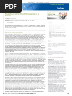 Report Magic Quadrant for Cloud Infrastructure as a Service 2014