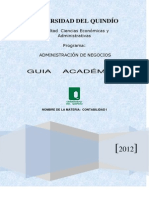 Contabilidad I guía U. Quindío