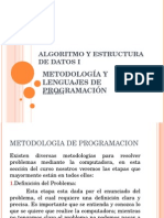 Algoritmo Metodologías Programación 