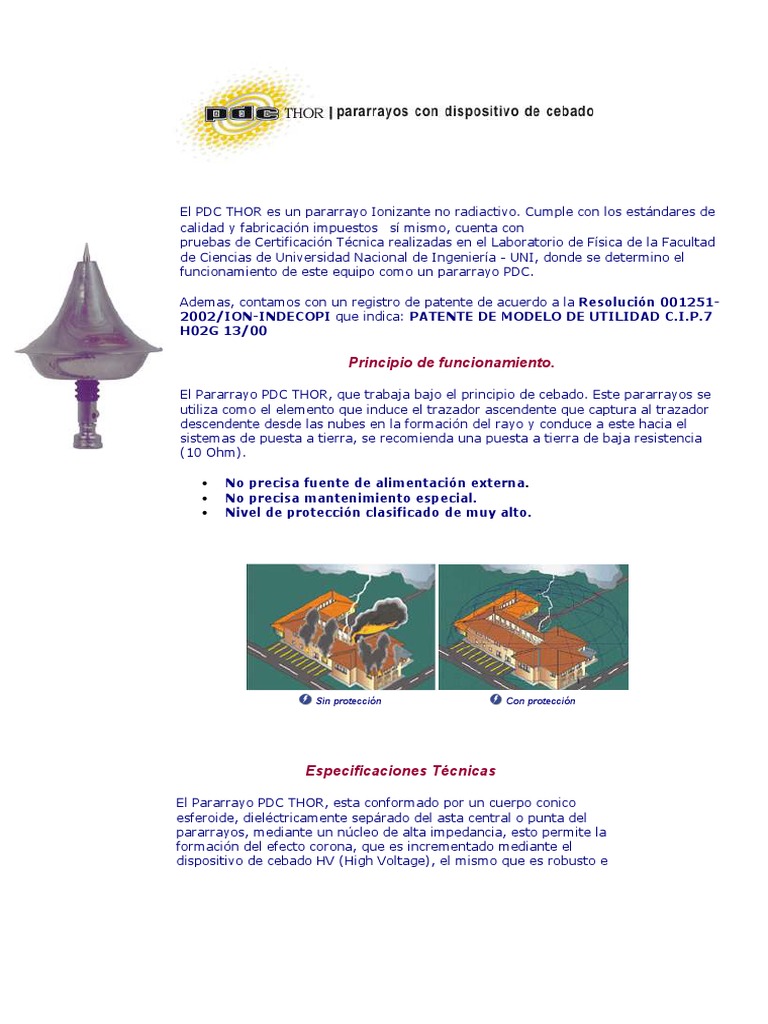 PARARRAYO | PDF | Electromagnetismo | Electricidad