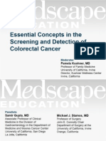 Essential Concepts in The Screening and Detection of Colorectal Cancer