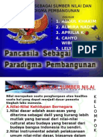 Pancasila Sebagai Sumber Nilai Dan Paradigma Pembangunan