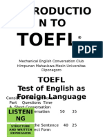 Introduction To Toefl®