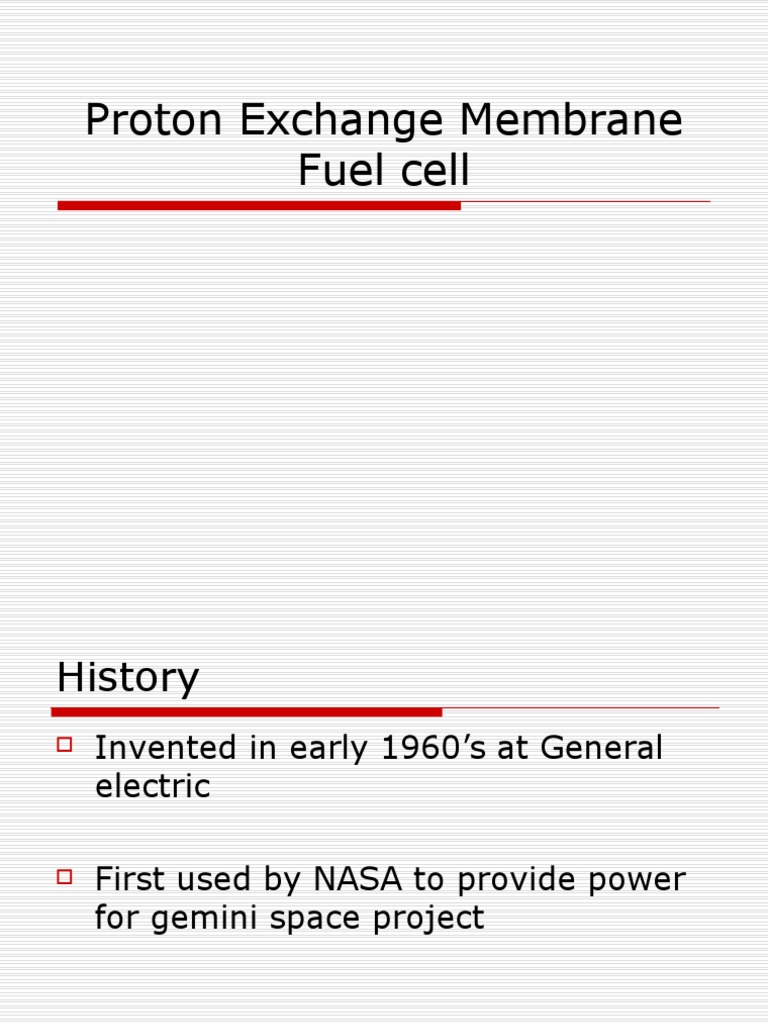 Overview of Proton Exchange Membrane Fuel Cells | PDF | Proton Exchange ...